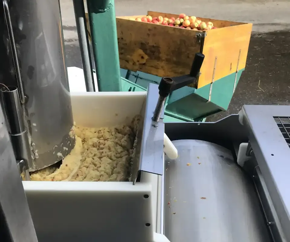 Mobile Bandpresse Presswalze