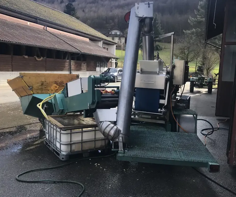 Mobile Bandpresse Rückseite